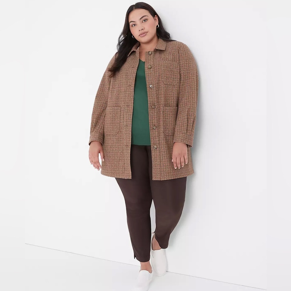 Lane Bryant Brushed Faux Wool Jacket NWT 16